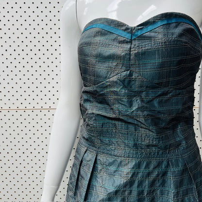 2000s nz vintage / KATE SYLVESTER / strapless party dress / m / made in nz (3898680668685328807)