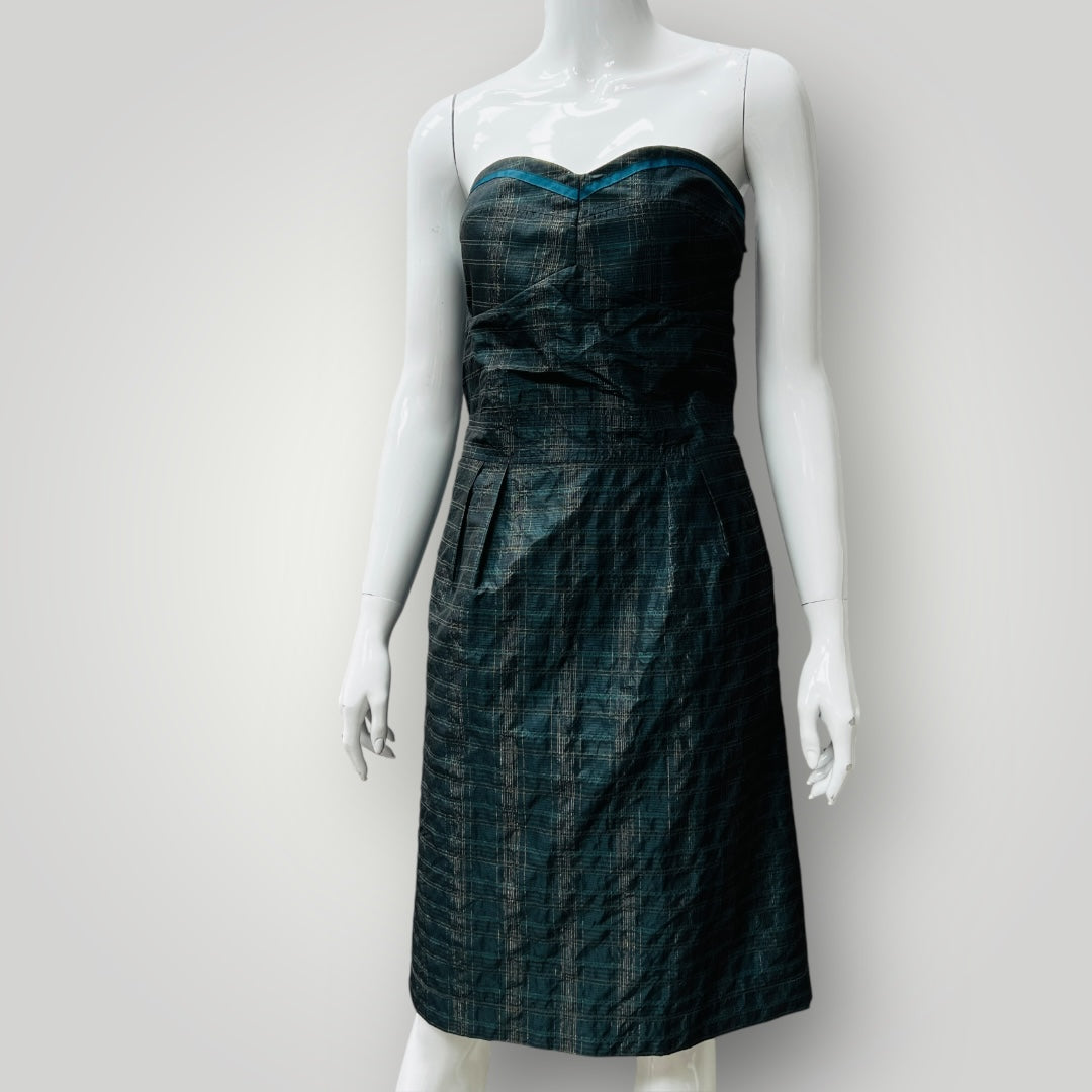 2000s nz vintage / KATE SYLVESTER / strapless party dress / m / made in nz (3898681365247154646)