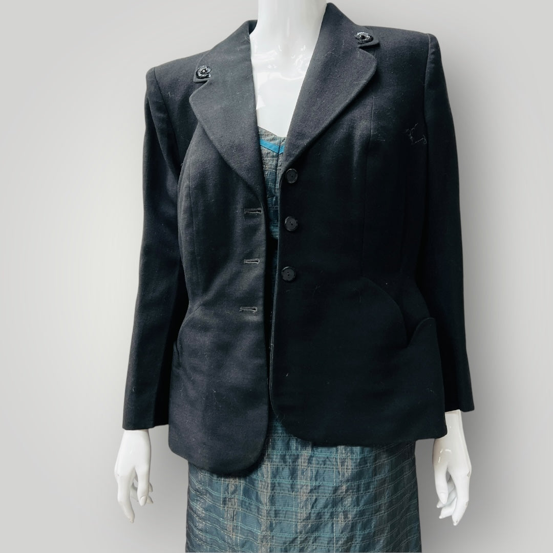 1960s australian vintage / ESTERS SYDNEY / wool blazer with sequins / m (3898681369153865154)