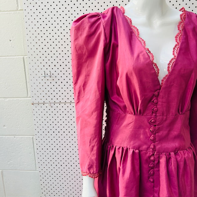 1980s vintage / handmade ball dress / s/m (3898930924203606079)