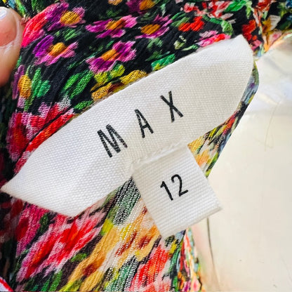 MAX / semi sheer floral dress / 12 (3898930991049110622)
