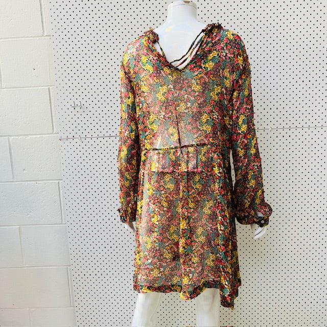 MAX / semi sheer floral dress / 12 (3898930992718969357)