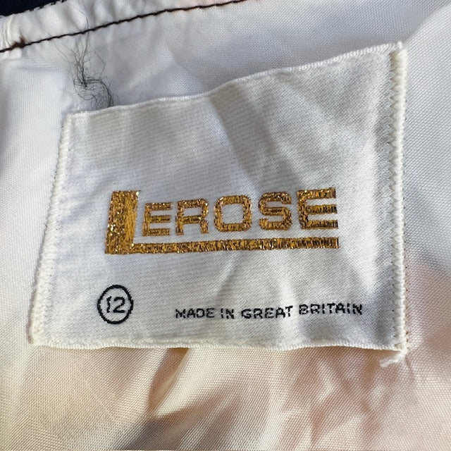 1970s british vintage / LEROSE / maxi dress / s/m (3898931063157755774)