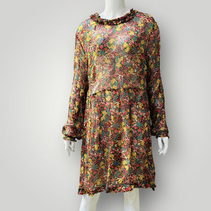 MAX / semi sheer floral dress / 12 (3898938891824311040)
