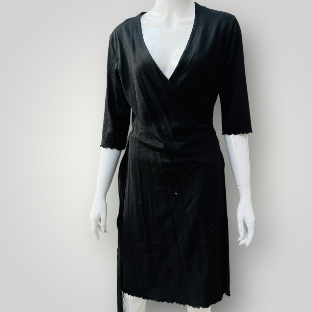 UNtOUCHED WORLD / merino wrap dress / s (3898938908383059829)