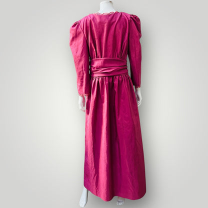 1980s vintage / handmade ball dress / s/m (3898938912685994954)