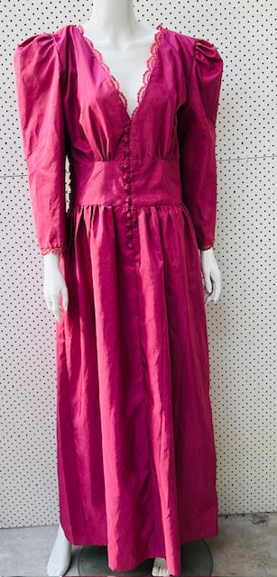 1980s vintage / handmade ball dress / s/m (3898951703172824233)