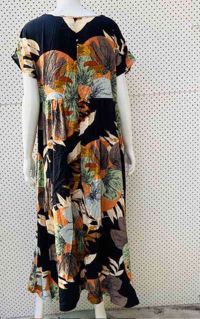 EMERY ROSE / print dress / L (3899006897752110900)