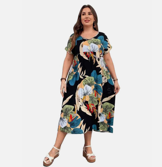 EMERY ROSE / print dress / L (3899007028950495224)