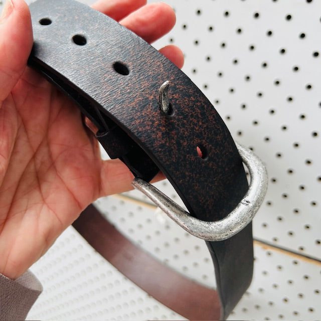 brown leather belt / brand new / s/m (3899027641287143877)