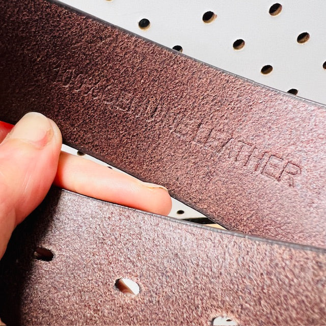 brown leather belt / brand new / s/m (3899027644942401442)