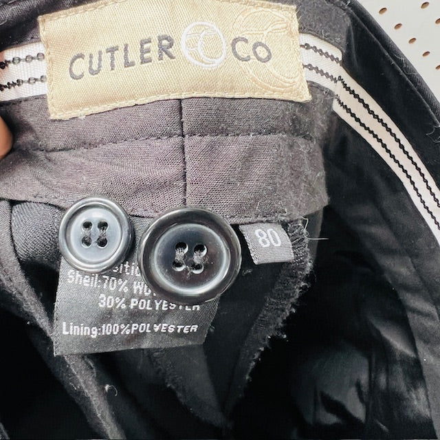 CUTLER / black wool pants / 80 (3899027655768398616)