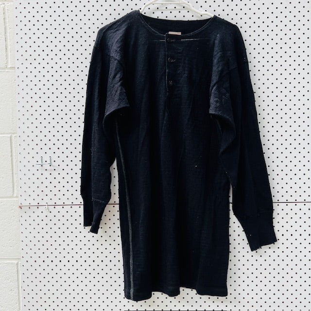 1980s nz vintage workwear / manawatu knitting mills grandpa shirt / m (3899027740443276788)