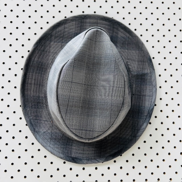 HILLS HATS / plaid trilby / L (3899027788003155522)