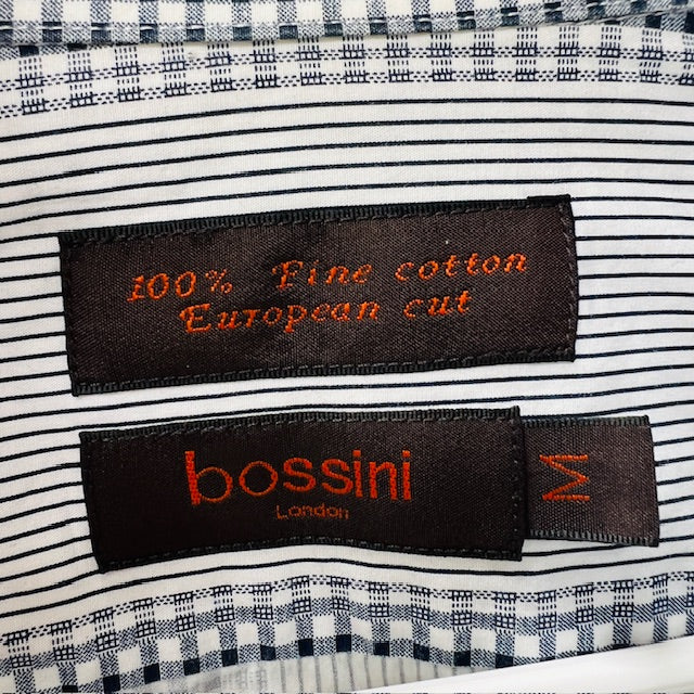 BOSSINI LONDON / striped + checked shirt / M (3899027825643274287)