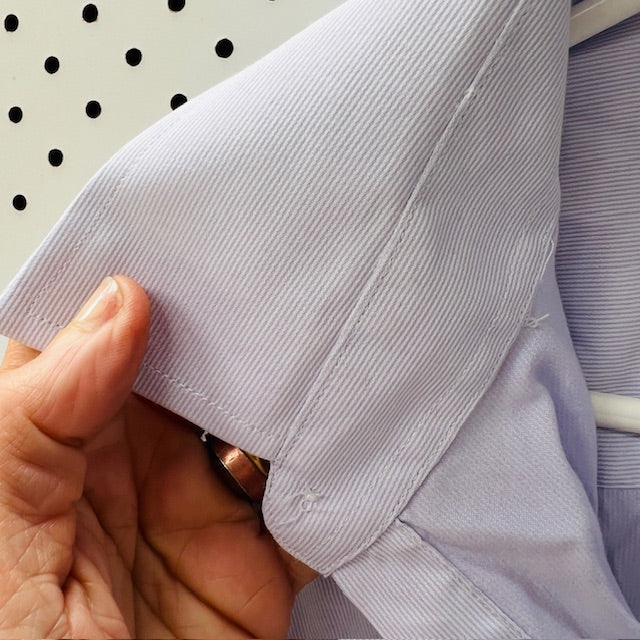 FARAH CLASSIC / blue cotton shirt / 42 (3899027849635629877)