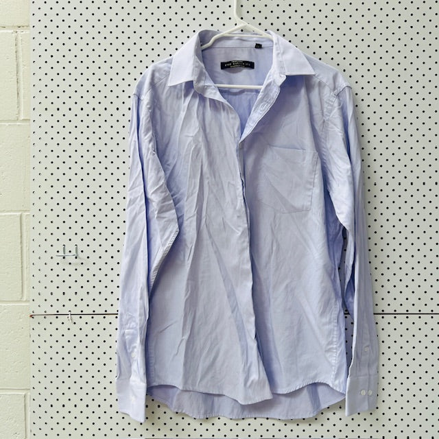FARAH CLASSIC / blue cotton shirt / 42 (3899027855486672679)