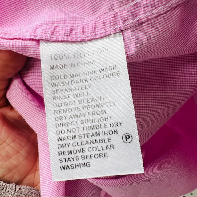 NICHOLAS JERMYN / slim fit pink shirt / 44 (3899027894269699098)