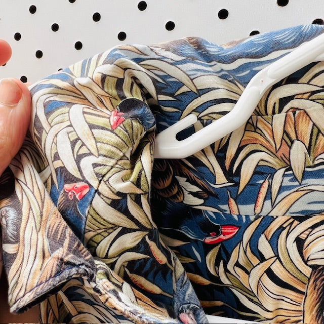 handmade / PUKEKO shirt / cotton / L (3899027909056253412)