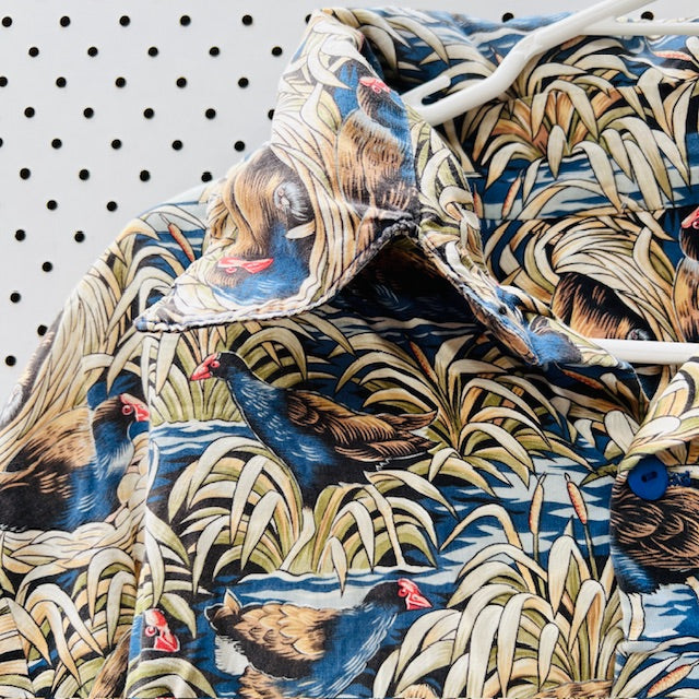 handmade / PUKEKO shirt / cotton / L (3899027911018106753)