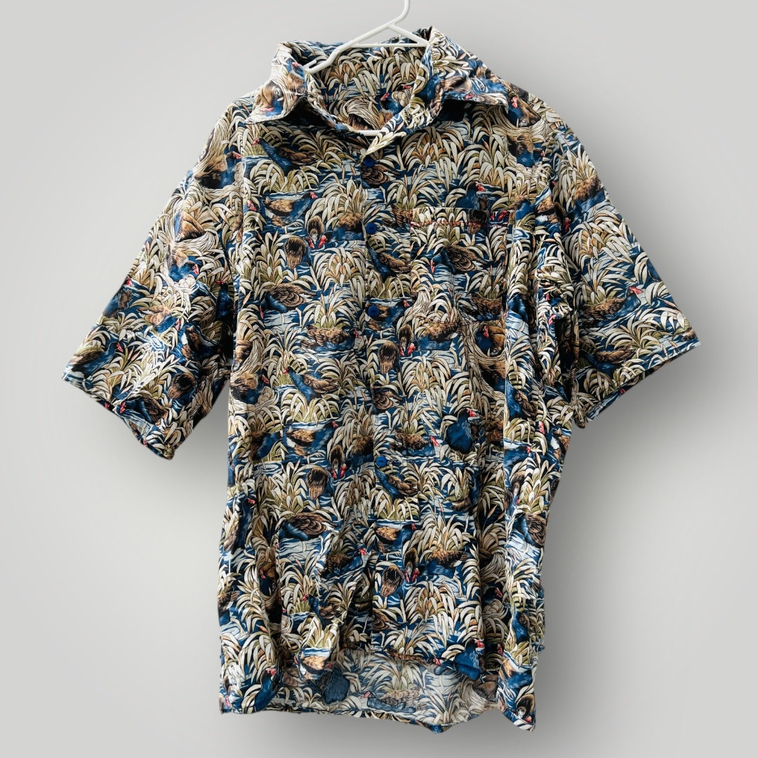 handmade / PUKEKO shirt / cotton / L (3899028287986270209)