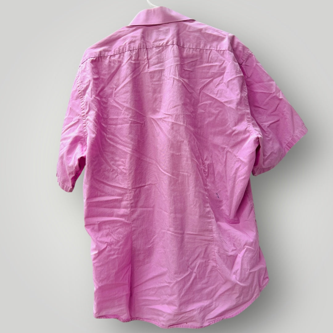 NICHOLAS JERMYN / slim fit pink shirt / 44 (3899028295382386341)