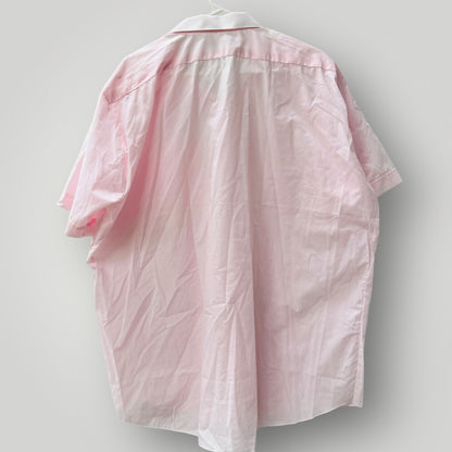 1970s nz vintage / JASON KANE / pink shortsleeved shirt / XL (3899028300188768429)