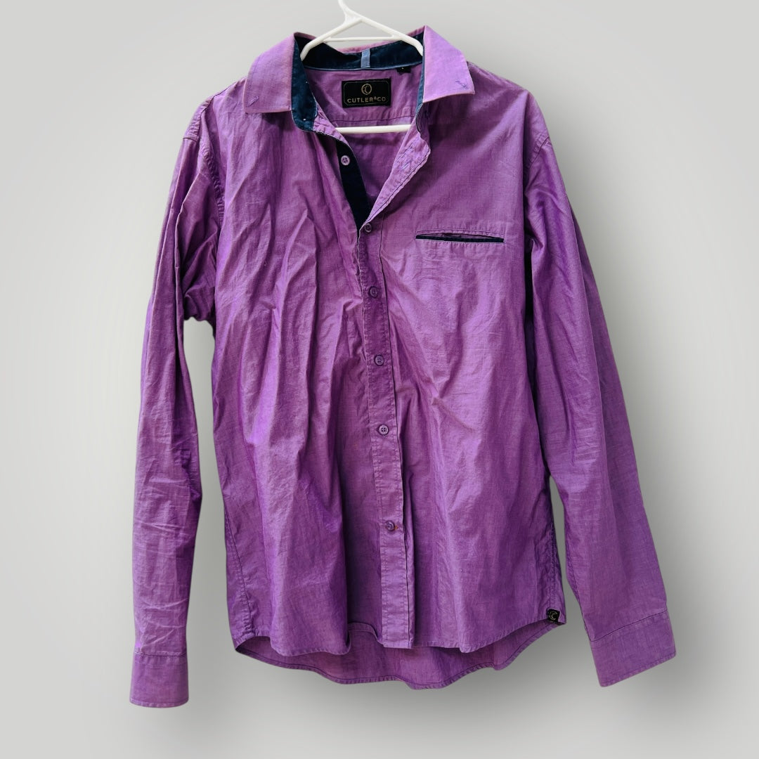CUTLER + CO/  purple shirt / L (3899028323482837192)