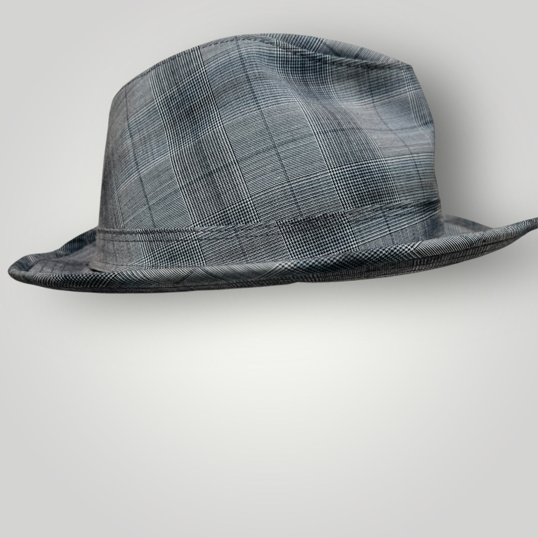 HILLS HATS / plaid trilby / L (3899028336062201631)