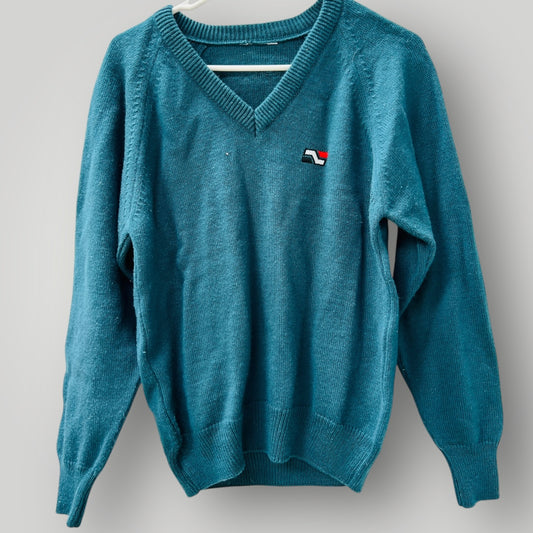 1980s nz vintage workwear / nz railways logo wool jumper / s/m (3899028356585051789)