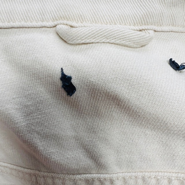 DENIM / cream denim jacket / L (3899197758796278827)