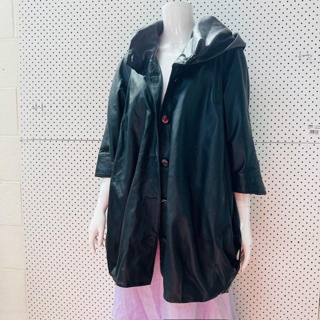 vintage / PERA / leather coat / s (3899197781536828698)