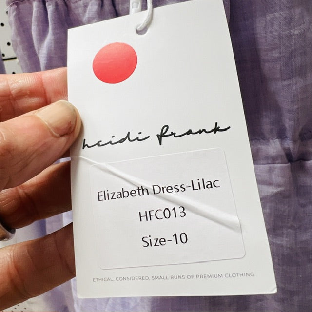 HEIDI FRANK / elizabeth dress / lilac / new with tags / 10 (3899197792842395508)
