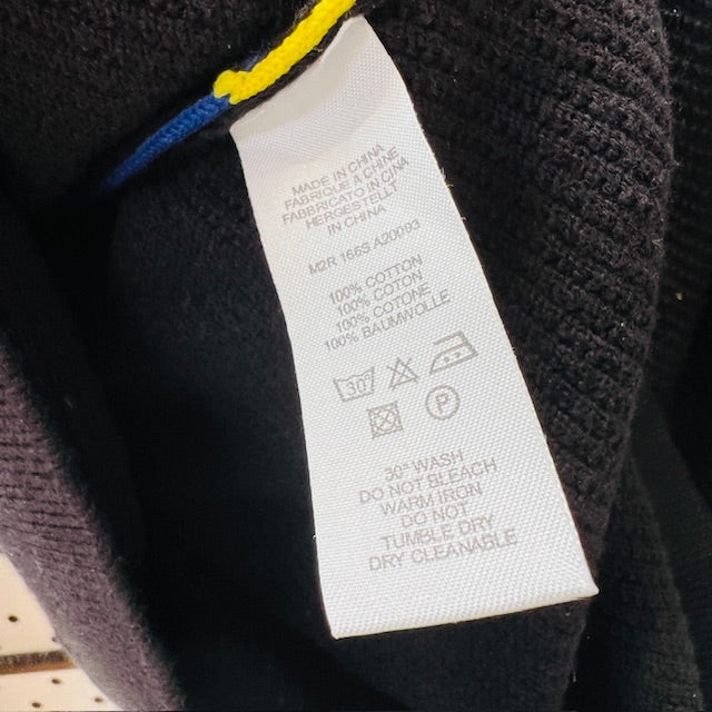 PAUL SMITH / black jumper with coloured stitching to sides / m (3899197845882697864)