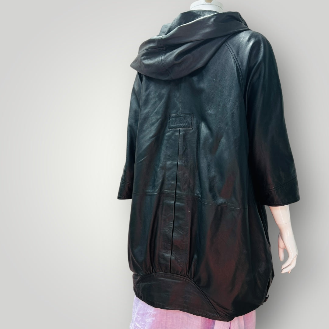 vintage / PERA / leather coat / s (3899198075840636896)