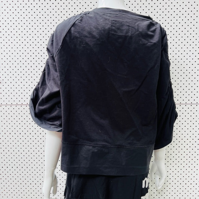 TAYLOR / ruched sleeve crop / m (3899540086449880585)