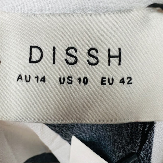Dissh / Carlie White / Black Vacation Shirt / 14 / new with tags (3899540118732701536)