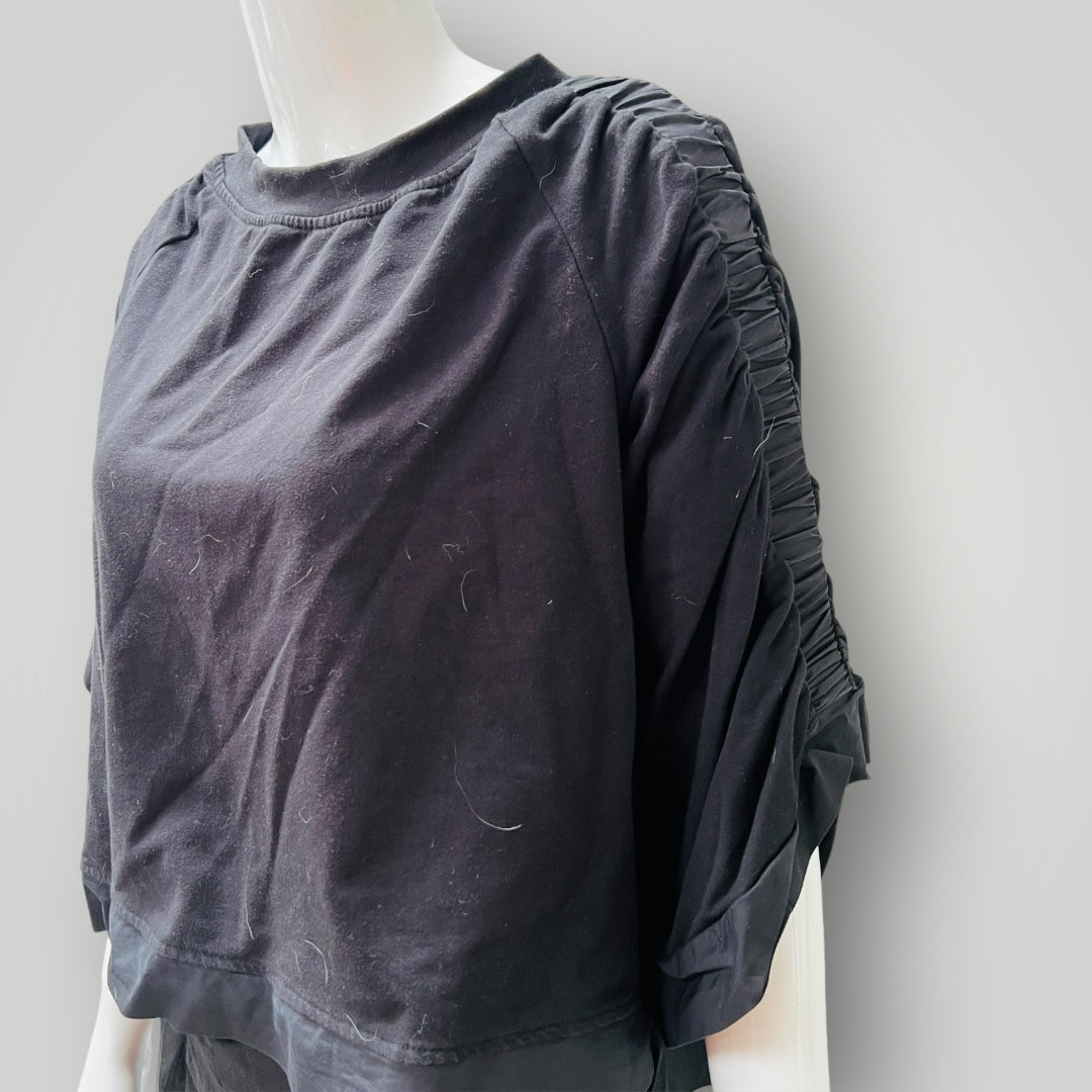 TAYLOR / ruched sleeve crop / m (3899543500052414895)