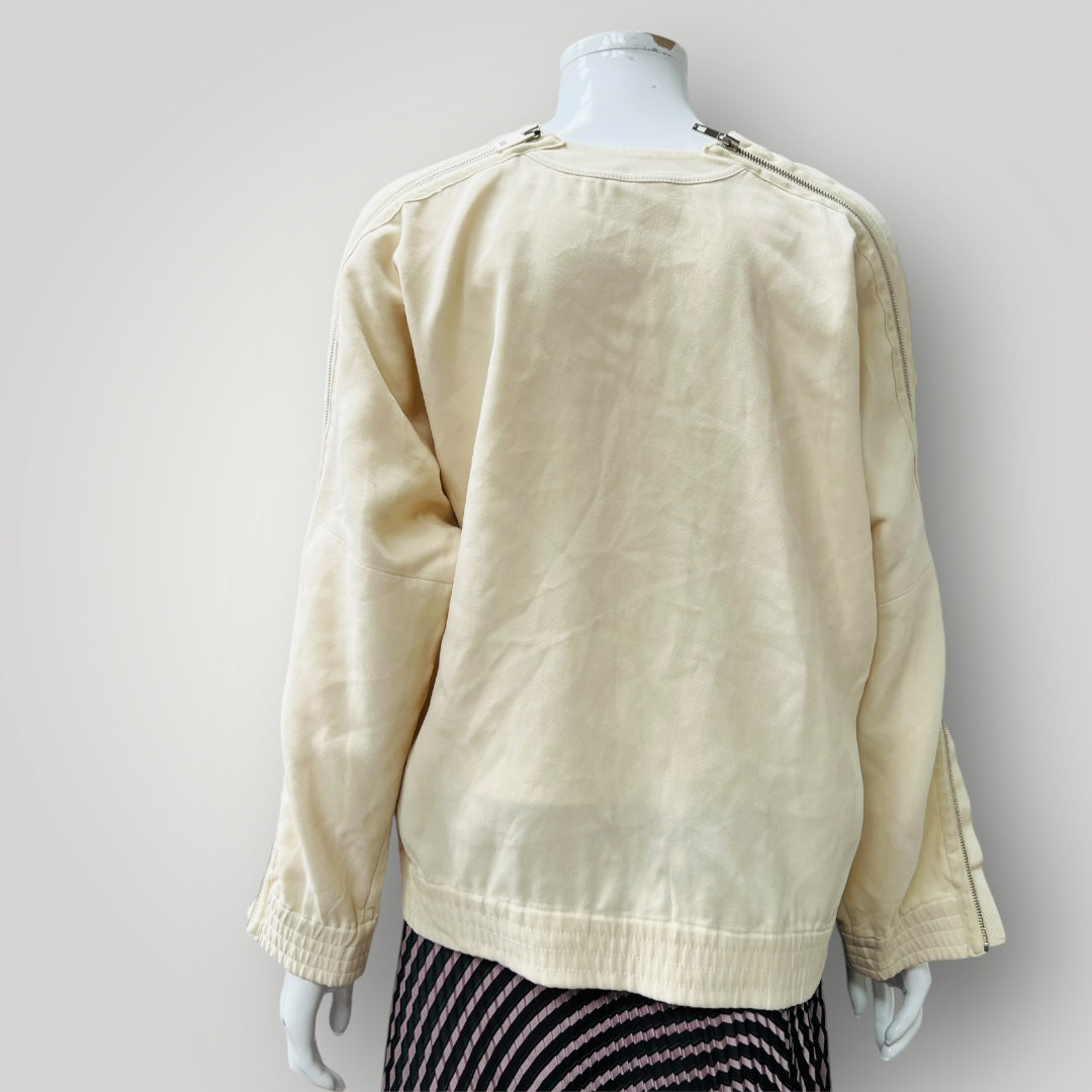 RAG + BONE NEW YORK / top with full side zips / s (3899543504876483292)