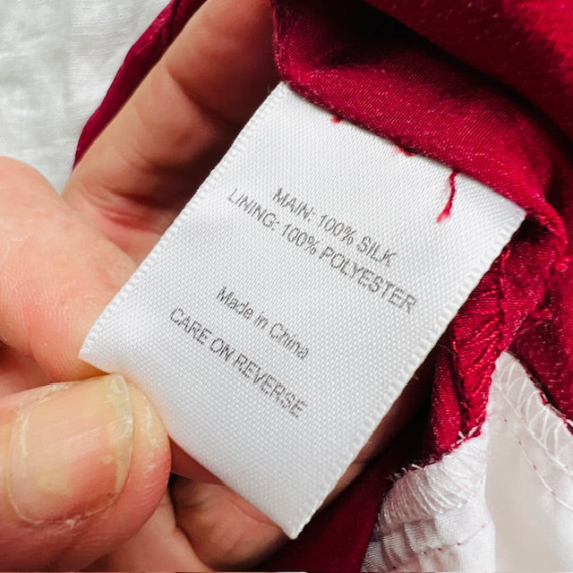 RUBY / pink silk pants / s (3899707967486918569)