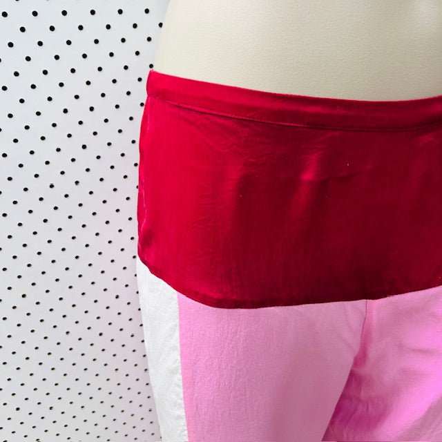 RUBY / pink silk pants / s (3899707975323451337)