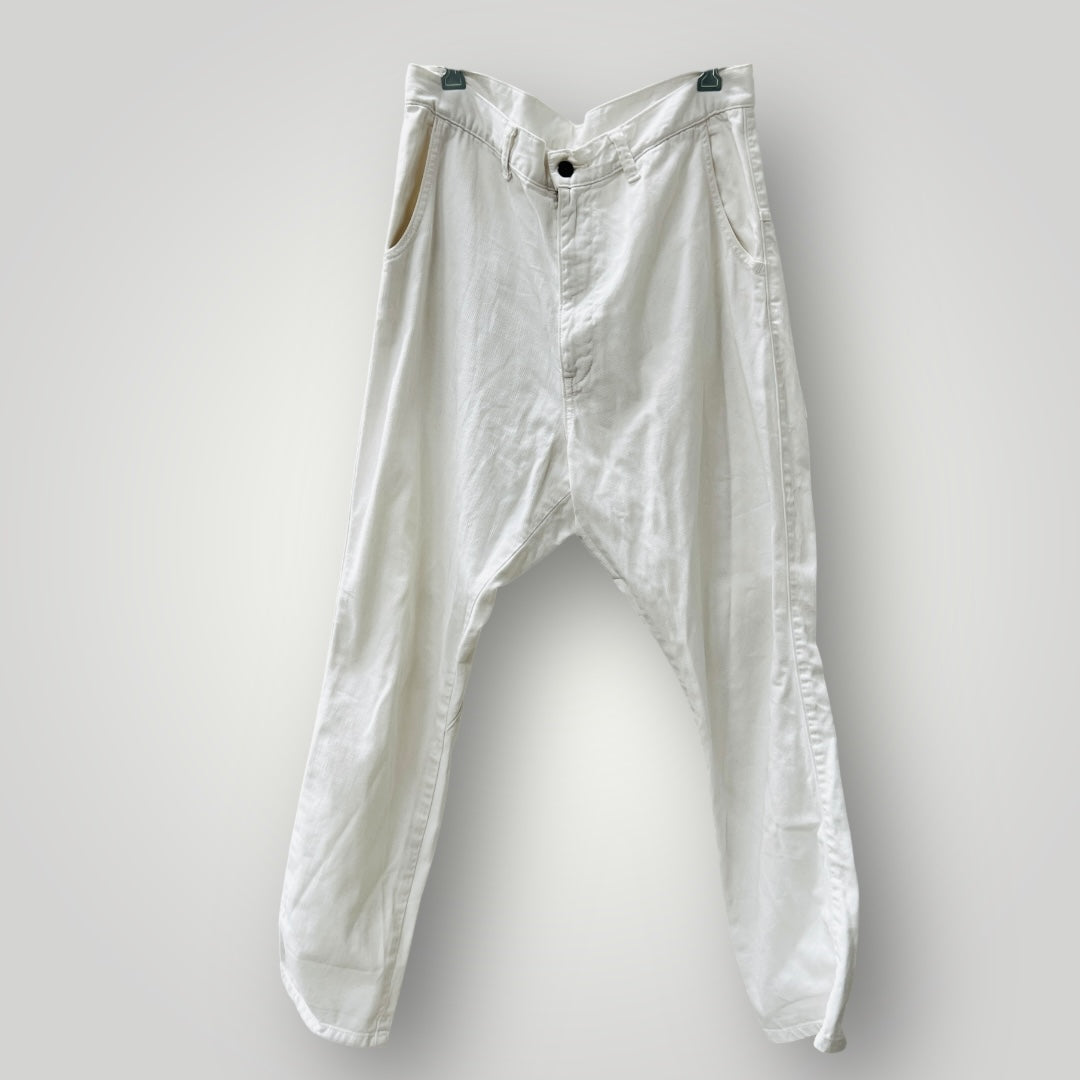 BASSIKE / low slung white jeans / 30 / made in japan (3899708311629924401)