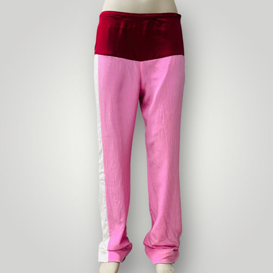 RUBY / pink silk pants / s (3899708315287817338)