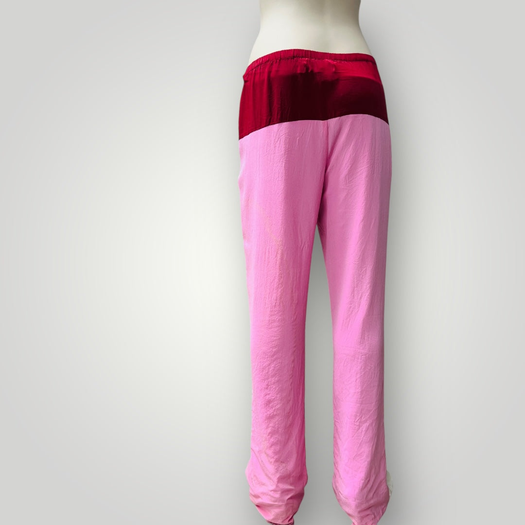 RUBY / pink silk pants / s (3899708317021484118)