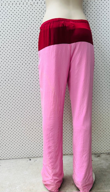 RUBY / pink silk pants / s (3899723964524307807)