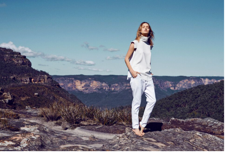 BASSIKE / low slung white jeans / 30 / made in japan (3899725538591444002)