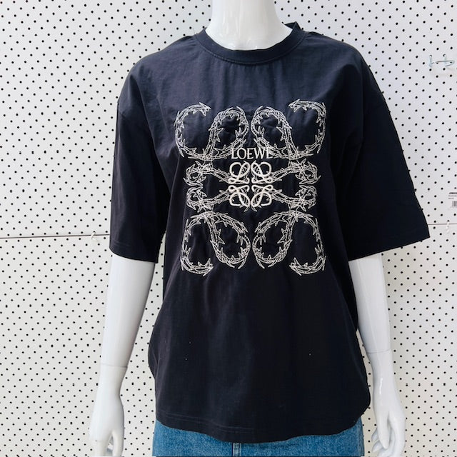 LOEWE / embroidered anagram logo shirt / m / made in italy (3899807673058594276)