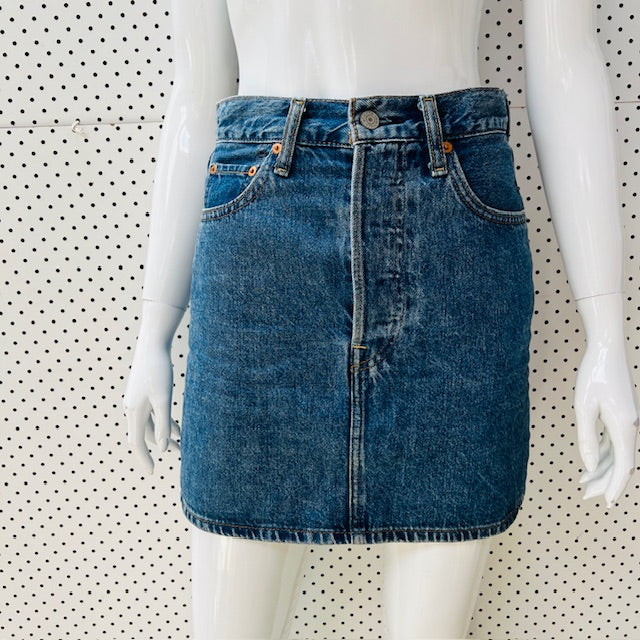 LEVI'S / ribacage denim skirt / s (3899807679540972096)