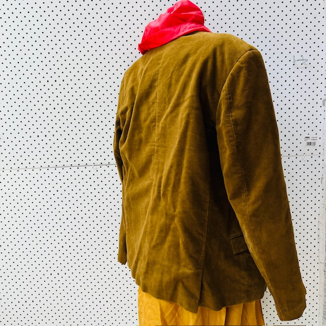 1960s vintage / brown velvet / smoking jacket / 'berwick' / s/m (3899807704213317867)