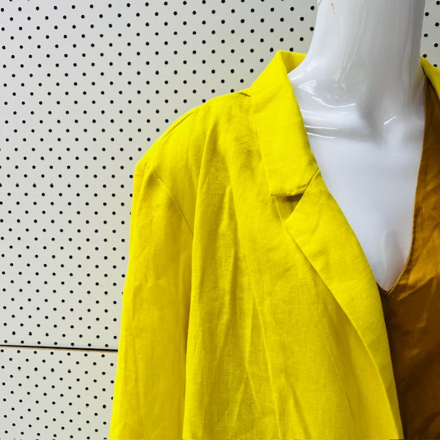 GRAE LINEN / bright yellow jacket / 2XL (3899807721497649770)